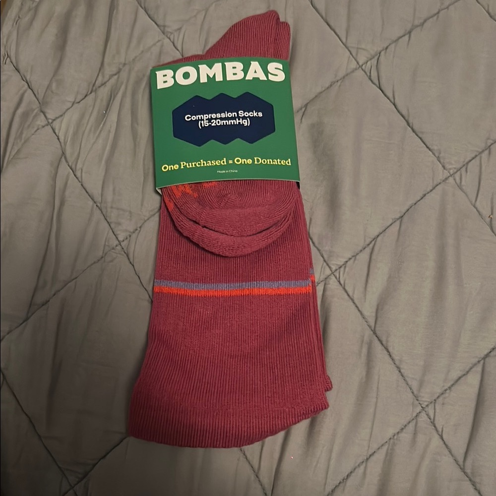 Bombas Red Compression Socks